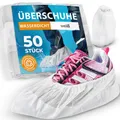 Produktbild: 50x Schuhüberzieher wasserdicht weiß von Überschuhe Verstärkt Extra Stark >9g...
