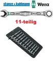 Produktbild: Wera 05020013001 Maulringratschenschlüsselsatz Joker 11-teilig 8-19 mm gerade