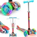 Produktbild: KIDIZ® Roller Kinder Scooter Pro1 Dreiradscooter mit PolyurethanLED Leuchtenden Räder Kinderroller Tret-Roller höhenverstellbarer Cityroller Kin...