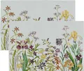 Produktbild: Sander Tischset Flowery 2er-Pack Gobelin Natur-bunt Größe 32x48 cm