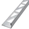 Produktbild: 5x 2,5m Fliesenschiene Edelstahl 10mm Fliesenprofil L-Profil Kantenschutz