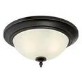 Produktbild: Deckenleuchte Deckenlampe Flach Westinghouse Harwell 33 cm Bronze Zweiflammig
