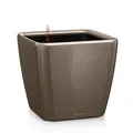 Produktbild: Lechuza Pflanzgefäß Quadro LS 21 Taupe Hochglanz 16125