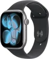 Produktbild: Apple Watch Series 11 (46mm) GPS Alu Sportarmband M/L (space grau/schwarz)