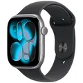 Produktbild: Apple Watch Series 11 46 mm Aluminium (GPS) Sportarmband M/L schwarz, space gray