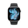Produktbild: Apple WATCH Series 11 46mm GPS Aluminiumgehäuse Space Grau Sportarmband Schwarz M/L