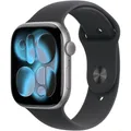 Produktbild: Apple Watch Series 11 Sport Band M/L 46mm Aluminium Case GPS space grau/schwarz