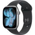Produktbild: Apple Watch Series 11 GPS 46 Smartwatch Space Grau/Schwarz (160-210 mm)