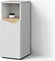 Produktbild: Livinity Midischrank Timavo, 30 x 74.5 cm mit Tür und offenem Fach, Weiß/Artisan-Eiche