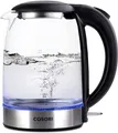Produktbild: Cosori Wasserkocher 1,7 l, schwarz, Glas, verbesserter Filter, Edelstahl