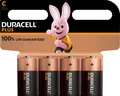 Produktbild: Duracell Batterie Alkaline, Baby, C, LR14, 1.5V Plus, Extra Life, Retail Blister (4-Pack) 141865