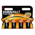 Produktbild: Duracell Batterie Alkaline, Baby, C, LR14, 1.5V Plus, Extra Life, Retail Blister (4-Pack)