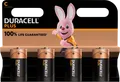 Produktbild: DURA PLUS C4 - Duracell Plus, Alkaline Batterie, C (Baby), 4er-Pack