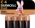 Produktbild: Duracell LR14 Plus C Batterien 4 Stück Alltagsgeräte Wechselbatterien Ersatz
