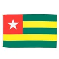 Produktbild: AZ FLAG - Flagge Togo - 90x60 cm - Togolesische Fahne 100% Polyester mit Messing-Ösen - 50g