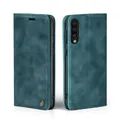 Produktbild: LBH Handyhülle für Samsung Galaxy A70 in Petrol Blau mit Karten- und Geldfach Smartphone Hülle mit Standfunktion Flip Case Schutzhülle Magnetverschluss Vintage