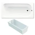 Produktbild: Kaldewei Saniform Plus Badewanne 170x75 cm 373-1 Stahl-Email weiss inkl. Träger