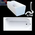 Produktbild: Kaldewei Badewanne Saniform Plus 3,5mm Set 160x70 m. Träger Ab-Überlaufgarnitur