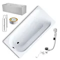 Produktbild: BADEWANNE KALDEWEI STAHLWANNE SANIFORM 170 X 75 + TRÄGER + ABLAUF KOMPLETT SET