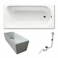 Produktbild: Kaldewei Badewanne SANIFORM PLUS 373-1 170x75 cm Set mit Träger und Ablauf
