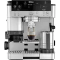 Produktbild: Ninja Luxe Premier 3-in-1 Kaffeemaschine mit Mahlwerk und Milchaufschäumer für Latte, Cappuccino, Cold Brew & Espresso, einfach zu bedienen, 4 Aufschäumprogramme, silber, ES601EU