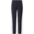 Produktbild: comma Slim Fit Stoffhose aus Viskose-Mix mit Logo-Applikation in Marine, Größe 36
