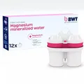 Produktbild: BWT Filterkartusche Magnesium Mineralized Water 12 Stück | Mit Magnesium Wasserfilter Trinkwasser | Für Speisen & Getränke | Filtert Kalk, Chlor, Blei & Kupfer | für Wasserhärte ab 15°dH geeignet