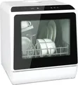 Produktbild: Puluomis Geschirrspüler 5L Geschirrspülmaschine mini Spülmaschine Tischgeschirrspüler 45cm freistehend, funktioniert mit/ohne Wasseranschluss, Kompakt, für Büro, kleine Wohnung, Camping, Wohnwagen, Weiß