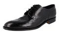 Produktbild: Prada Herren Schwarz gebürstetes Spazzolato Leder Business Schuhe 2EB153 055 F0002 46 EU/UK 12