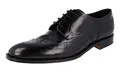Produktbild: PRADA Polierte Budapester Business Anzug Schuhe Leder Sohle - NEU -  12 46