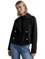 Produktbild: STREET ONE Damen A212337 Kurzer Trenchcoat, Black, 46