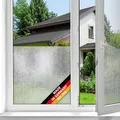 Produktbild: d-c-fix Fensterfolie Lynn - 45 cm x 1,5 m – statische Sichtschutzfolie mit modernem Muster für Glasflächen – selbsthaftend, blickdicht, dekorativ