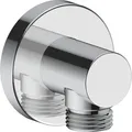 Produktbild: Duravit - Wandanschlussbogen Universal, Mit Runder Wandabdeckung, Chrom