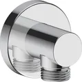 Produktbild: DURAVIT Wandanschlussbogen runde Rosette Schlauchanschluß Chrom NEU
