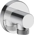 Produktbild: Duravit Wandanschlussbogen, Rosette rund, 55x80mm, UV0630008010, Farbe: Chrom