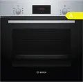 Produktbild: Bosch Einbaubackofen HBF133BR0 Edelstahl 66L 3D Heißluft Grill Uhr