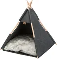 Produktbild: TRIXIE Tierhöhle Höhle Tipi - anthrazit - 55 × 65 × 55 cm