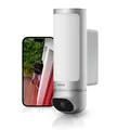 Produktbild: Bosch Smart Home Außenkamera II, Überwachungskamera Außen, 1080p Full-HD Auflösung mit integrierter Alarmsirene und Design-Leuchte, kompatibel mit Amazon Alexa, Silber