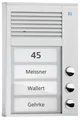 Produktbild: TCS Türstation PAK03-EN Aufputz 3 Klingeln Bus-System Alu Silber