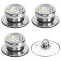 Produktbild: 3 Stück Topfdeckelgriff mit Thermometer Topfdeckelknopf Thermo Deckelknopf Er...