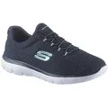 Produktbild: Skechers Summits Slip-On Sneaker Slipper, Freizeitschuh, Komfortschuh mit gepolstertem Schaftrand blau 37 EU