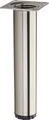 Produktbild: Möbelfuß BRAVO Höhe 200 mm (+ 10 mm) Ø 40 mm Edelstahloptik höhenverstellbarer Schrankfuß aus Stahl Stellfuß belastbar bis 50 kg SOTECH