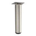 Produktbild: SOTECH Möbelfuß Bravo Höhe 200 mm (+ 10 mm) Ø 40 mm Edelstahloptik höhenverstellbarer Schrankfuß aus Stahl Stellfuß belastbar bis 50 kg