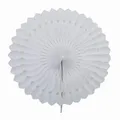 Produktbild: Creativery 1 Papierfächer 25cm (weiß 029) // Deko Papier Fächer Rosetten Blumen Raumdeko Papierrosetten Hängedeko