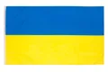 Produktbild: Ukraine Flagge 90x150cm - wetterbeständige Fahne mit Messingösen 100% Polyest...