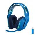 Produktbild: Logitech G733 LIGHTSPEED kabelloses Gaming-Headset mit Kopfbügel, LIGHTSYNC RGB, Blue VO!CE Mikrofontechnologie, PRO G Lautsprechern, Ultraleicht, 29-Stunden Akkulaufzeit, 20m Reichweite - Blau