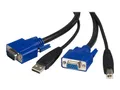 Produktbild: StarTech.com KVM Kabel USB VGA für KVM Switch 1,8m - Kabelsatz für KVM Umschalter 2x USB A/B Stecker 2x VGA Stecker- Octopuskabel - Tastatur- / Video- / Maus- / USB-Kabel - HD-15 (VGA)