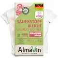 Produktbild: AlmaWin® Sauerstoffbleiche Pulver [400g] für strahlend weiße Wäsche ab 30°C, gegen Gerüche & Verfärbungen - Aktivsauerstoff Bleichmittel für Abfluss, Spül- & Waschmaschine
