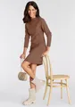 Produktbild: Laura Scott Strickkleid mit Stehkragen und Zierknöpfen