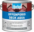 Produktbild: Herbol Offenporig Deck Aqua weiss seidenmatt 10L Wetterschutzfarbe Holzfarbe